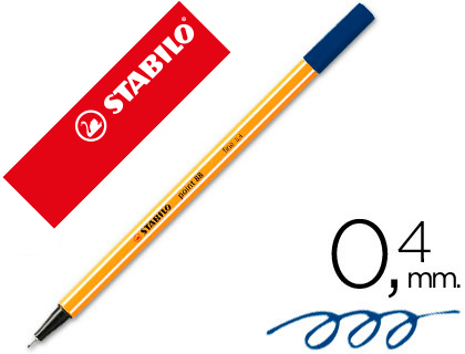 Rotulador Stabilo point 88 tinta azul oscuro